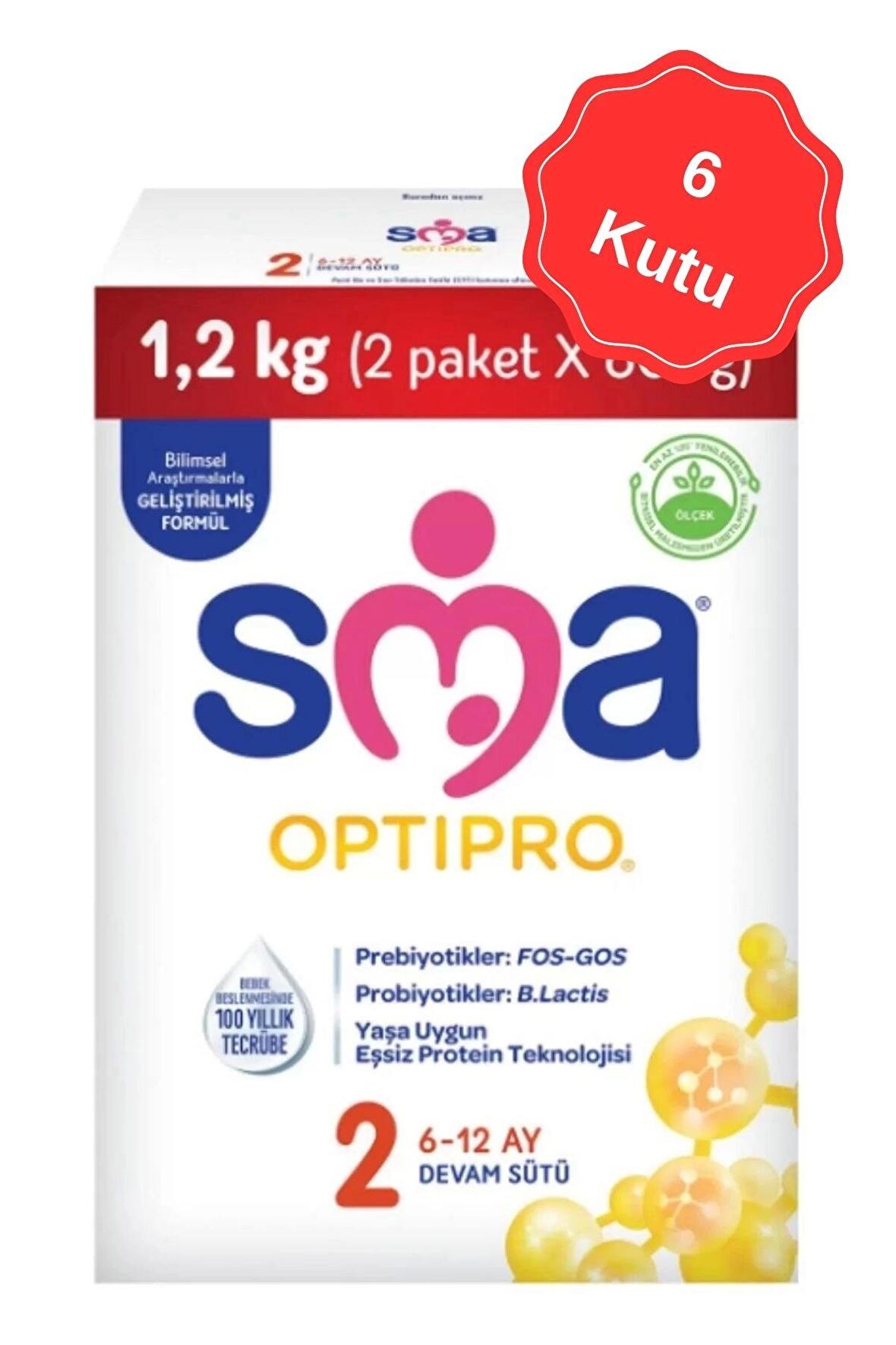 Sma Optıpro-2 (6-12 Ay) Bebek Sütü (2x600 G) x 6 Adet